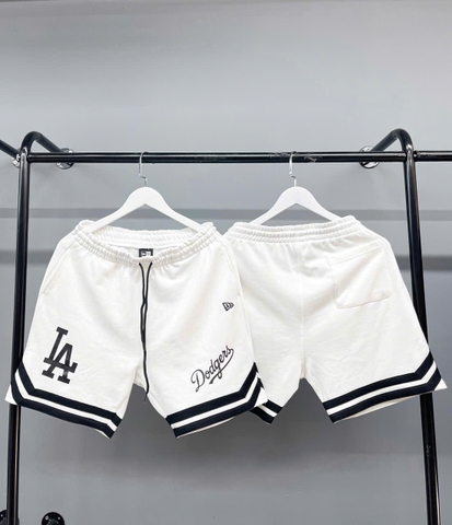 1298 - Quần New Era Trắng Viền Đen - LA [HÀNG CHÍNH HÃNG]