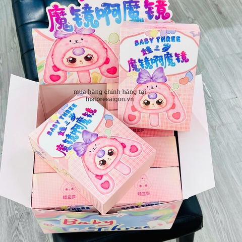 1278 - Gương Baby Three Blindbox Hộp 1 Bé Ngẫu Nhiên ạ - The Baby Three Mirror Cute Series Plush Art Toy [CHÍNH HÃNG]