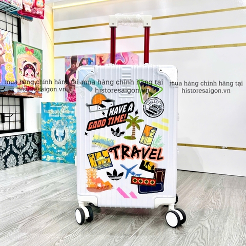 648 - Vali Adidas Travel Xách Tay Size Cabin 22 Xách Tay Trắng Sữa [HÀNG CHÍNH HÃNG]