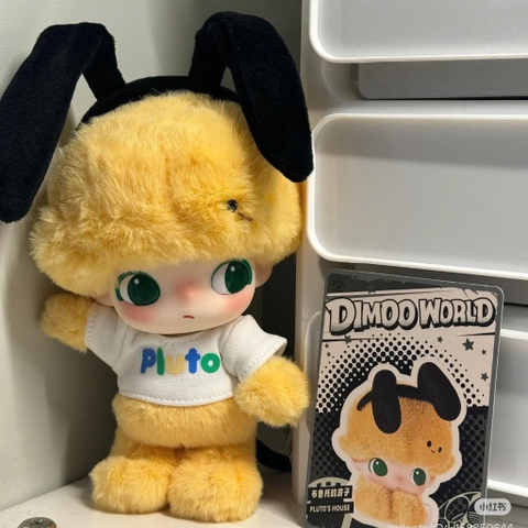 1357 - Dimoo Pluto - Dimoo Bông Pluto 's House - POPMART Dimoo World x Disney Series-Vinyl Plush Keychain Blindbox - Code 01302810652 [HÀNG CHÍNH HÃNG]