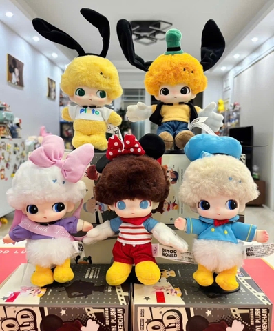 1384 - Dimoo Bông Set 6 Bé - Dimoo World Set 6 Bé - POPMART Dimoo World x Disney Series-Vinyl Plush Keychain Blindbox - Code 01302810652 [HÀNG CHÍNH HÃNG]