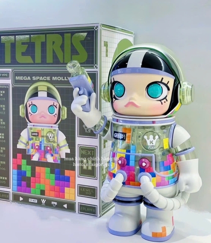 1463 - Molly Tetris 400% - POPMART MEGA SPACE MOLLY 400% TETRIS [CHÍNH HÃNG]