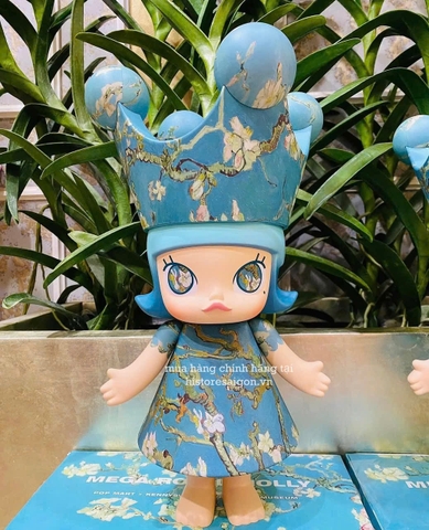 1150 - Molly Van Gogh 400% - POPMART Royal Molly Almond Blossom Van Gogh 400% Figure Mucha Zodiac Art Toy [CHÍNH HÃNG]
