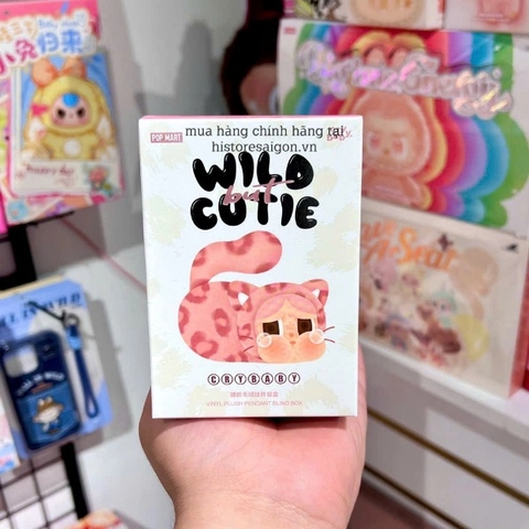 1491 - Crybaby Mèo Wild but Cutie Blindbox - Crybaby Wild but Cutie POPMART Vinyl Plush Pendant Series [HÀNG CHÍNH HÃNG]