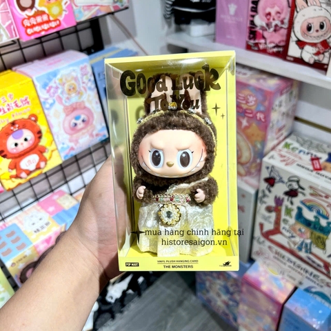 1334 - Labubu Thái Lan - POPMART The Monster LABUBU GOOD LUCK TO YOU-Vinyl Plush Doll Pendant [CHÍNH HÃNG]