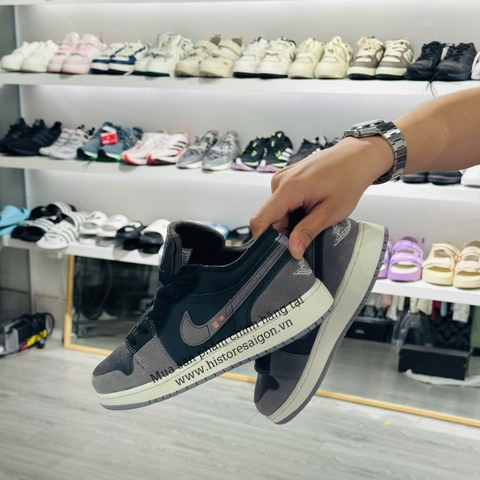 108 - Giày Jordan 1 Low SE Craft Inside Out Black - DN1635 001 DV0478 00 [HÀNG CHÍNH HÃNG]