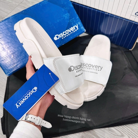 187 - [HÀNG CHÍNH HÃNG] Dép Discovery Expedition Brick Slide - Trắng - Code DX-LP410-2N-K0001 [HÀNG CHÍNH HÃNG]