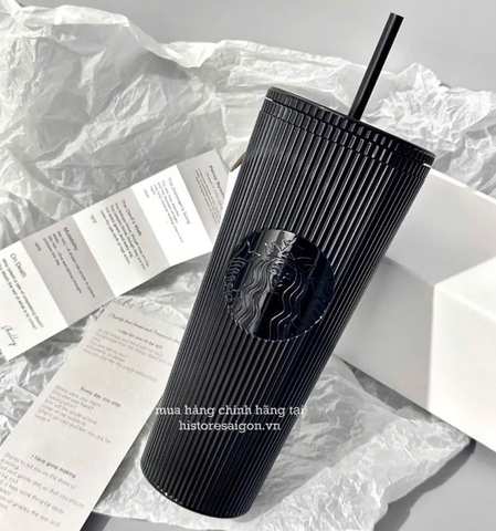 1775 - Ly StarBuck Full Black Highlight Effect 710ml [HÀNG CHÍNH HÃNG]