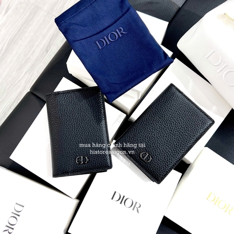 1804 - Ví Card Holder Dior 2 Ngăn (Gift Hãng Tặng Khách VIP) [HÀNG CHÍNH HÃNG]