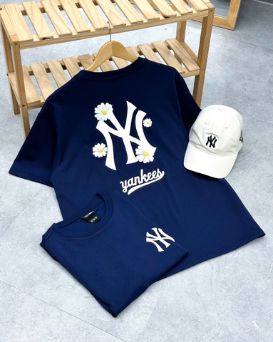 1837 - Áo New Era NY Yankees Hoa Cúc Nhỏ Xanh Navy [HÀNG CHÍNH HÃNG]