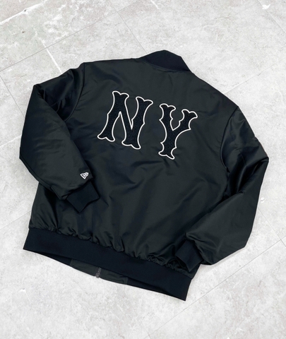 1916 - Áo Bomber New Era NY Big Logo Đen [HÀNG CHÍNH HÃNG]