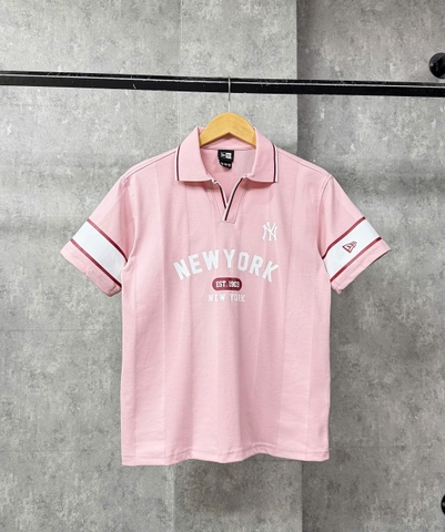 1944 - Áo Polo New Era NY New York 03 Yankee Hồng [HÀNG CHÍNH HÃNG]
