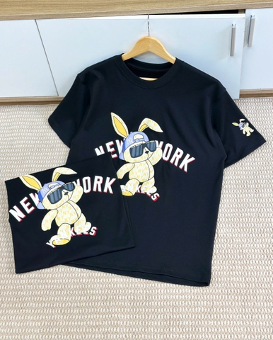 2740 - Áo New Era NY New York Thỏ Mono Đen [HÀNG CHÍNH HÃNG]