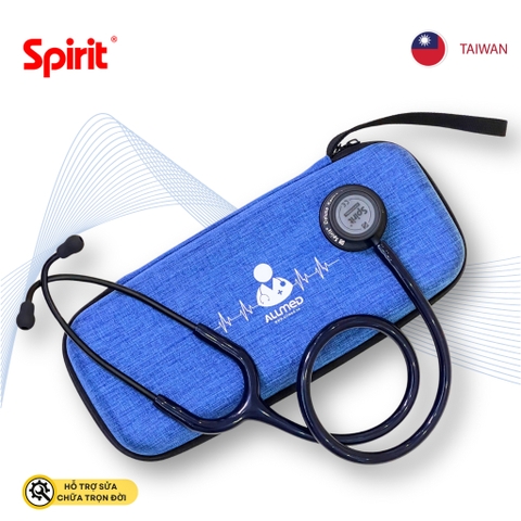 Ống nghe Spirit III Pro 2 màng nghe, 2 chuông nghe, dây màu Navy, Full Black phiên bản đặc biệt