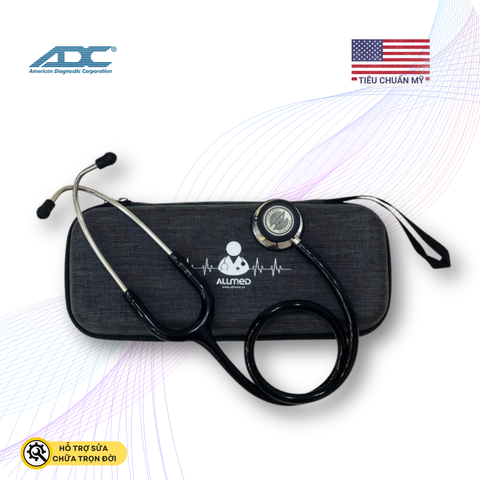 Ống Nghe 2 mặt ADC 608 màu đen gương