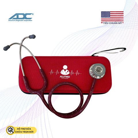 Ống Nghe 2 mặt ADC 608 màu đỏ Burgundy