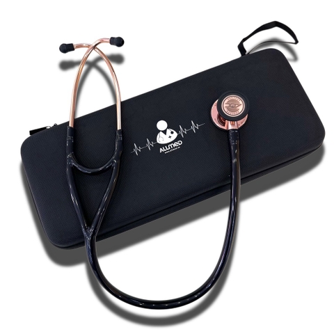 Ống Nghe ADC Cardiology Adscope® 601 Rose Gold/Black Đen Gương Vàng (2 màng khám)