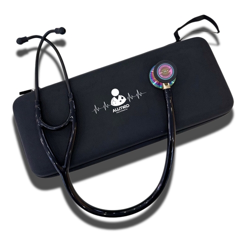 Ống Nghe ADC Cardiology Adscope® 601 Iridescent Tactical Đen cầu vồng (2 màng khám)