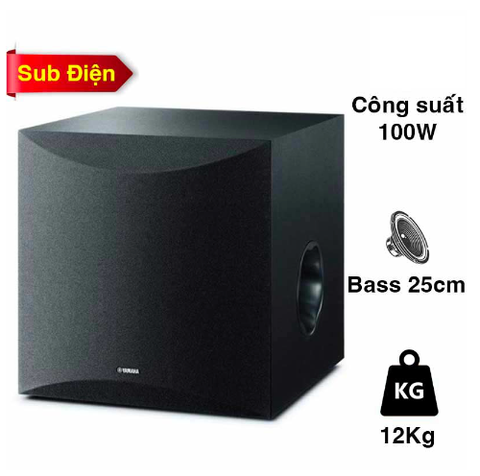 Loa Sub Yamaha NS-SW100, Bass 25cm, công suất 100W (Sub điện)