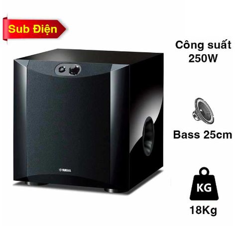 Loa sub Yamaha NS SW300, Sub điện, Bass 25cm, 250W