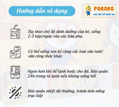 Pororo - Sữa tươi siêu sạch