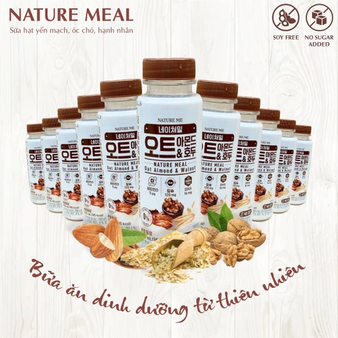Nature Meal - Nước uống yến mạch óc chó hạnh nhân