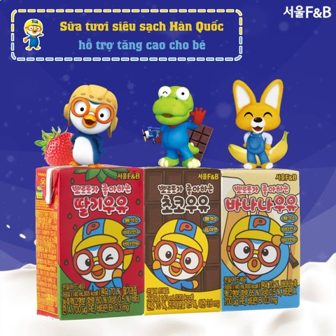 Pororo - Sữa tươi siêu sạch
