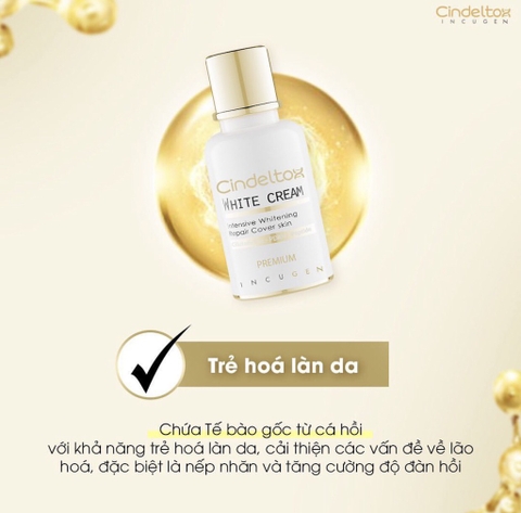 (HĐ) Kem Dưỡng Trắng Da Incugen Cindel Tox White Cream Premium mẫu mới