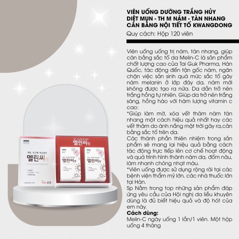 Viên uống trị nám kwangdong 120 viên ( 40ea)