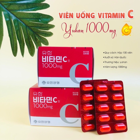 Viên uống vitamin C 1000 hiệu thuốc Yuhan 100 viên (100ea)