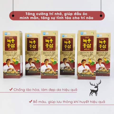 Nước sâm lộc nhung hươu ông dược sỹ 30 gói 10ml (15ea)