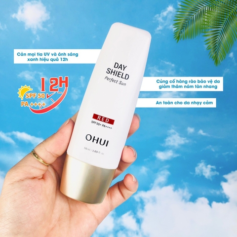 Set kem chống nắng ohui đỏ 42kw (20ea)