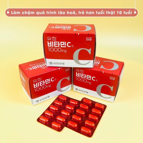 Viên uống vitamin C 1000 hiệu thuốc Yuhan 100 viên (100ea)