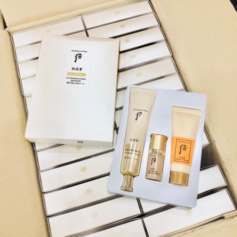 Set chống nắng chống nhăn Whoo 73kw tăng dung lượng 75ml  (8ea)