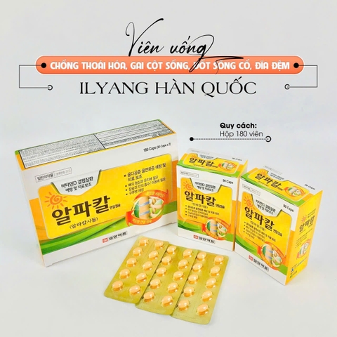 Viên uống hỗ trợ điều trị thoái hóa cột sống, gai đốt sống IlYang Hàn Quốc – Hộp 180 viên
