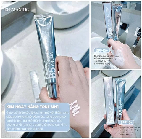 Kem Dưỡng Ban Ngày Nâng Tông, Phục Hồi Và Chống Nắng Đa Năng Dermaxilic B5 Tone-Up Cream