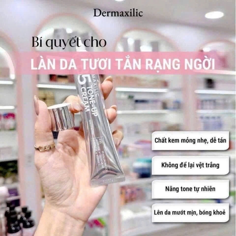 Kem Dưỡng Ban Ngày Nâng Tông, Phục Hồi Và Chống Nắng Đa Năng Dermaxilic B5 Tone-Up Cream