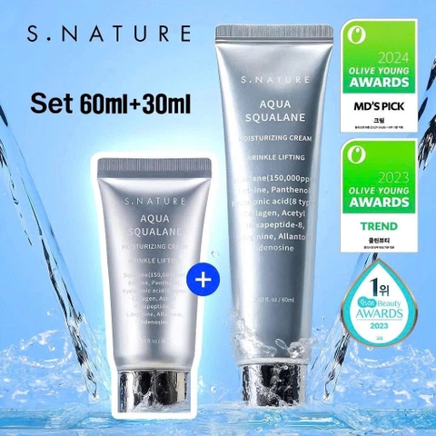 Kem dưỡng ẩm S.NATURE Aqua Squalane Moisturizing Cream 