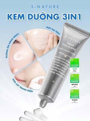 Kem dưỡng ẩm S.NATURE Aqua Squalane Moisturizing Cream 