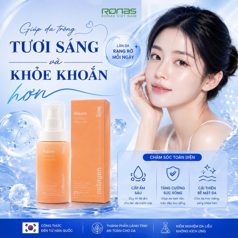 Tinh Chất Collagen Dưỡng Ẩm Và Hỗ Trợ Săn Chắc Da MERIKIT Rejuve Collagen Ampoule 120ml