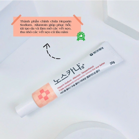 Kem trị sẹo Noscarna  dạng gel 20g (200ea)