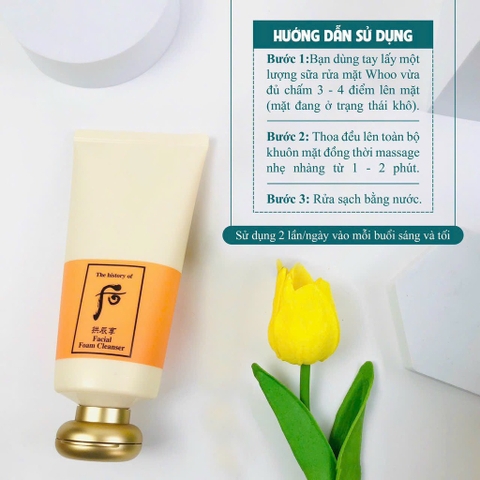 Sét sữa rửa mặt Whoo vàng 42kw (20ea) tăng 3%