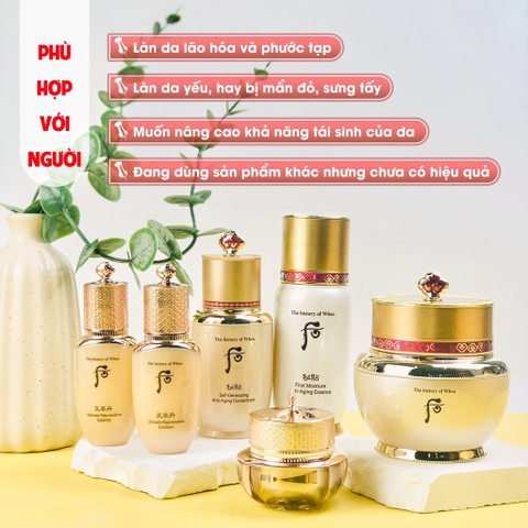 Set kem tái sinh Whoo Bichop tặng tinh chất 250kw (6ea) tăng 1%