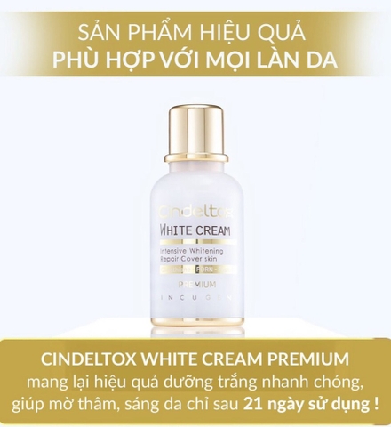 (HĐ) Kem Dưỡng Trắng Da Incugen Cindel Tox White Cream Premium mẫu mới
