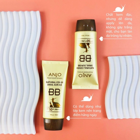 Kem che khuyết điểm ốc sên BB Anjo  50ml (120ea)