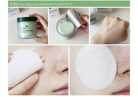 Miếng nước hoa hồng rau má Rire toner pad 70 miếng (40ea)