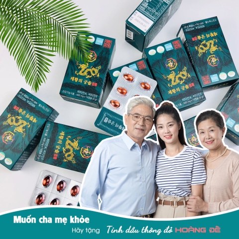 Tinh dầu thông đỏ hoàng đế 180 viên Cheon Je Hwang (10ae)