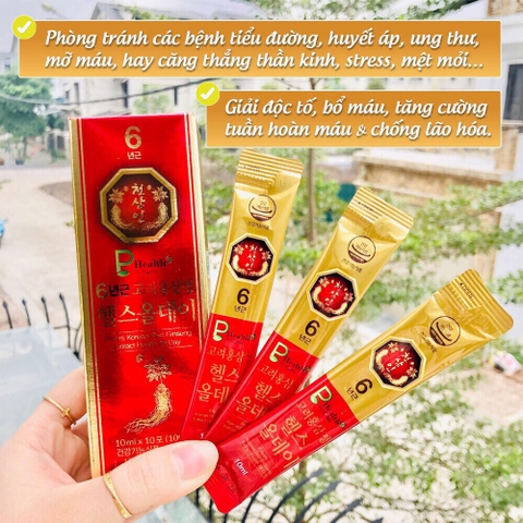 B01-Hồng sâm người lớn hiệu thuốc Premium 60 gói x 10ml (10ea)