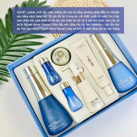 Set sum xanh cấp nước trị mụn 2sp 115kw (8ae)