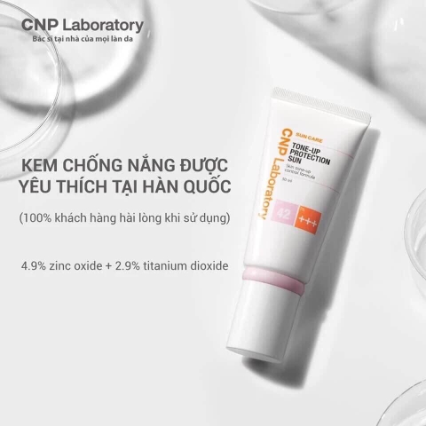 Kem chống nắng nâng tone CNP laboratory SPF42+/ PA+++ 50ml (66ea)